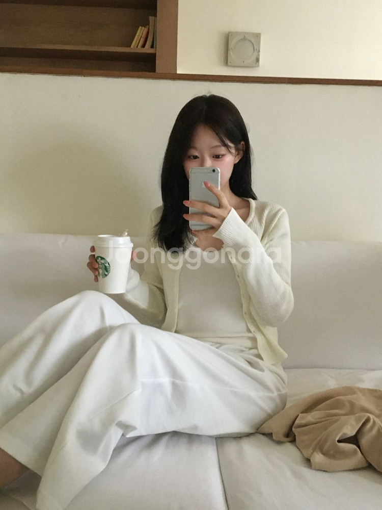 <(택0,새상품) 리브아워 소이팬츠 아이보리 숏기장 팔--5