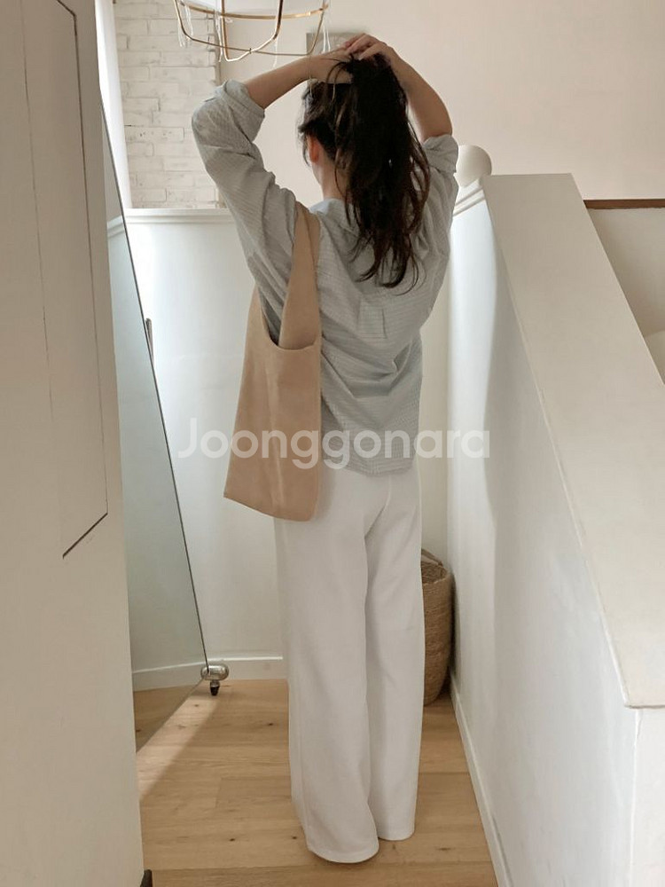 <(택0,새상품) 리브아워 소이팬츠 아이보리 숏기장 팔--2