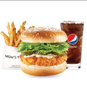 맘스터치 통새우버거 세트