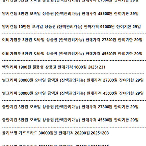 이비가짬뽕 양키캔들 백억커피 벌크커피 충만치킨 올리브영