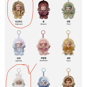 (박스아래만 살짝 개봉 새상품)스컬판다 빛의 정원 키링
