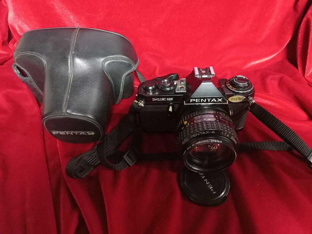 펜탁스 미슈퍼 블랙 필름 카메라 필카--2