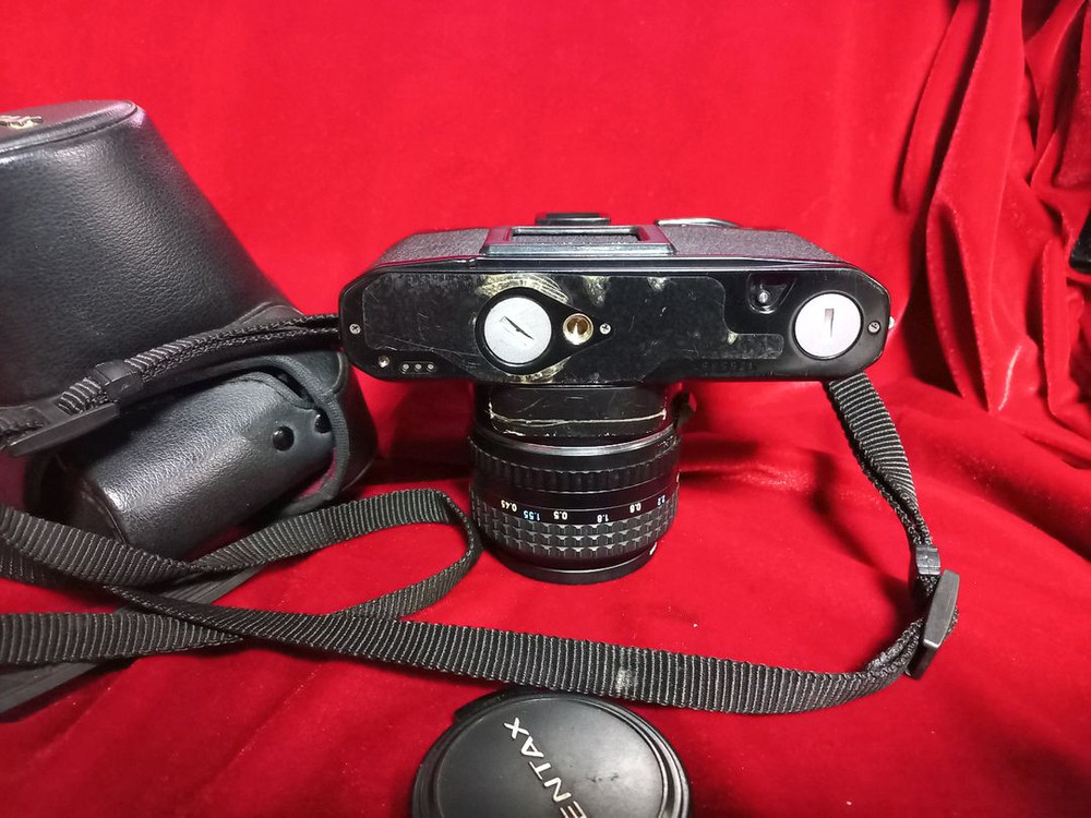 펜탁스 미슈퍼 블랙 필름 카메라 필카--5