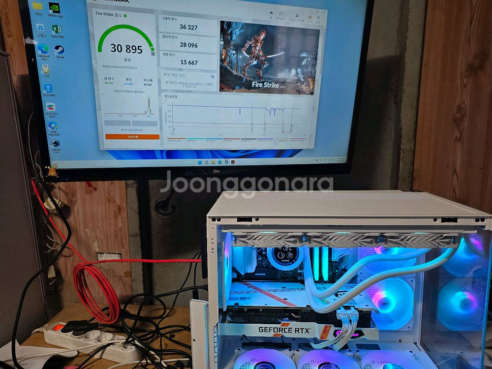 iGame RTX 3070ti 그래픽카드 화이트--4