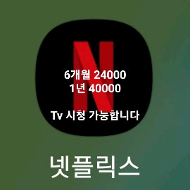 넷플릭스 프리미엄 같이보실분 1달 4천원 최소 6개월