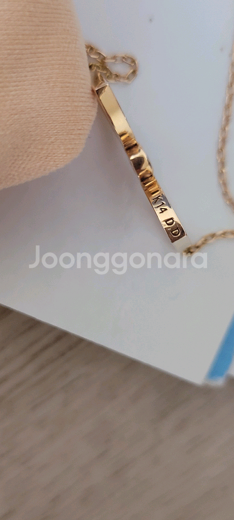 14k 디디에두보 드봉디디 목걸이(제일큰사이즈 2.9g--3