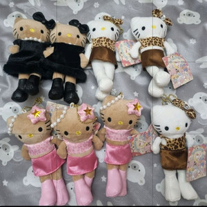 헬로키티 태닝키티 롱다리키티 블랙 키티 인형 키링 백꾸