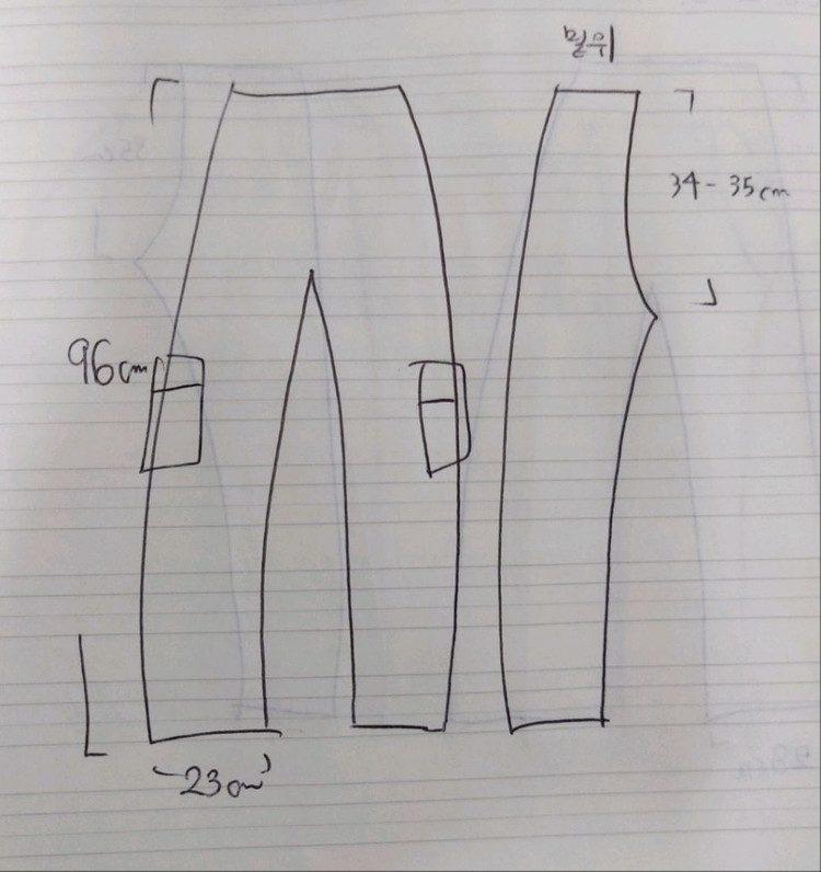 썰스데이아일랜드 카고 와이드 팬츠 M--5