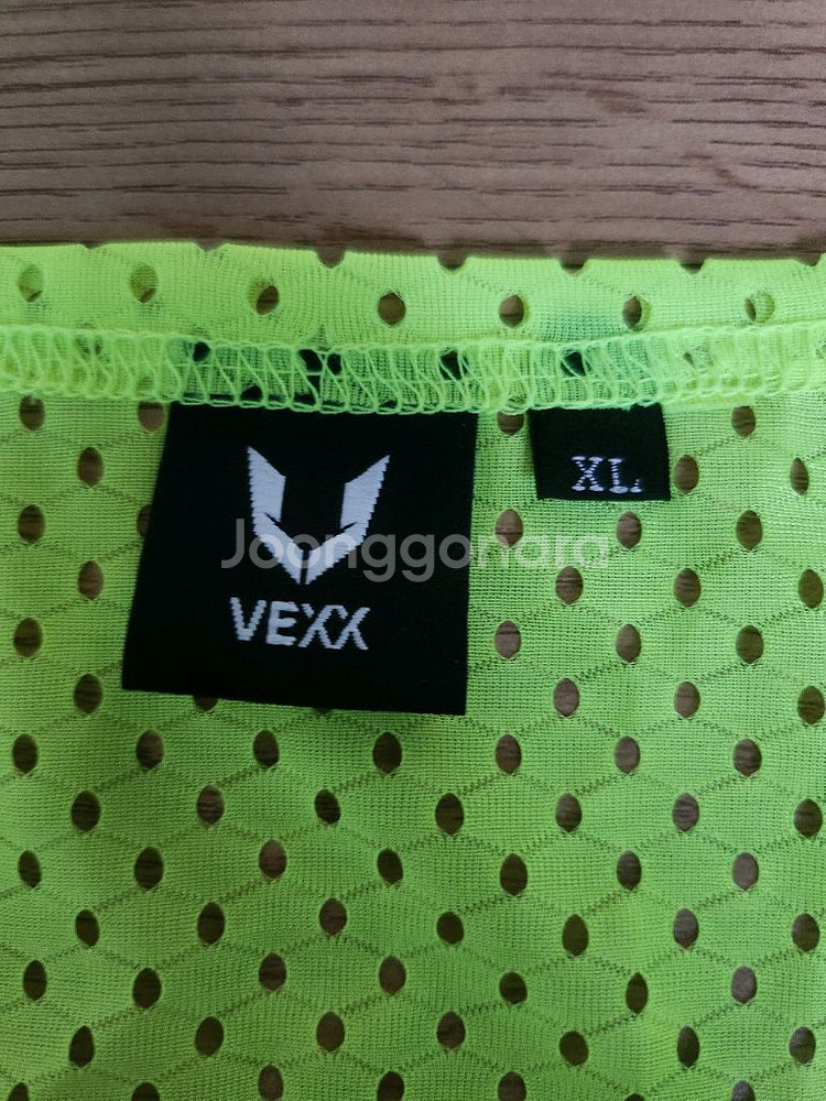 VEXX 브랜드의 형광 연두색 메쉬 나시사이즈 XL--2