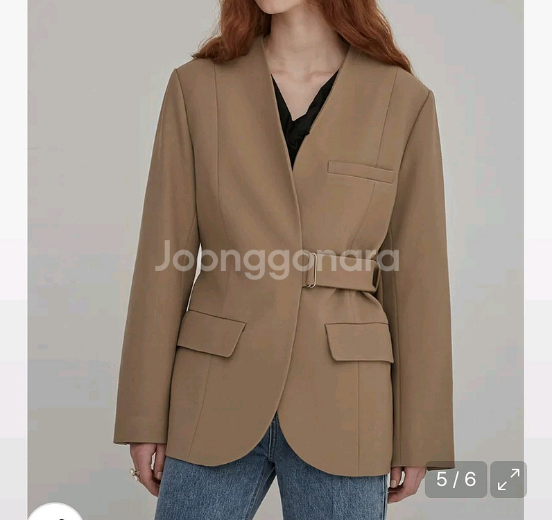 비뮤즈맨션 노카라 자켓/36--0