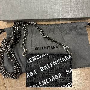 발렌시아가 로고 체인 미니 지갑