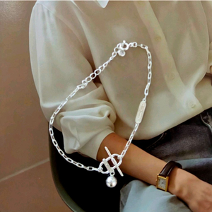 S925 실버 뉴욕로고 샹달 팔찌