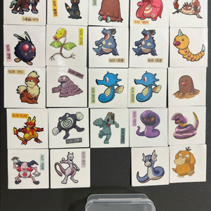 포켓몬 띠부씰 dp 2010년 버전 뮤츠 외 23종 일