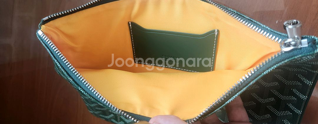 고야드 세나 클러치(그린)/정품/신품급/급처--9