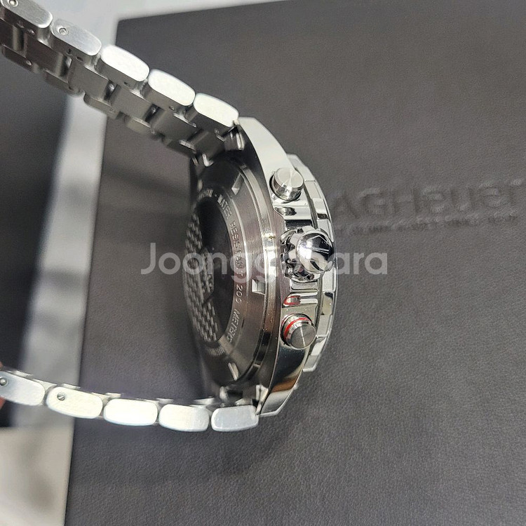 태그호이어 포뮬러1 크로노그래프 오토매틱 검판 시계--4