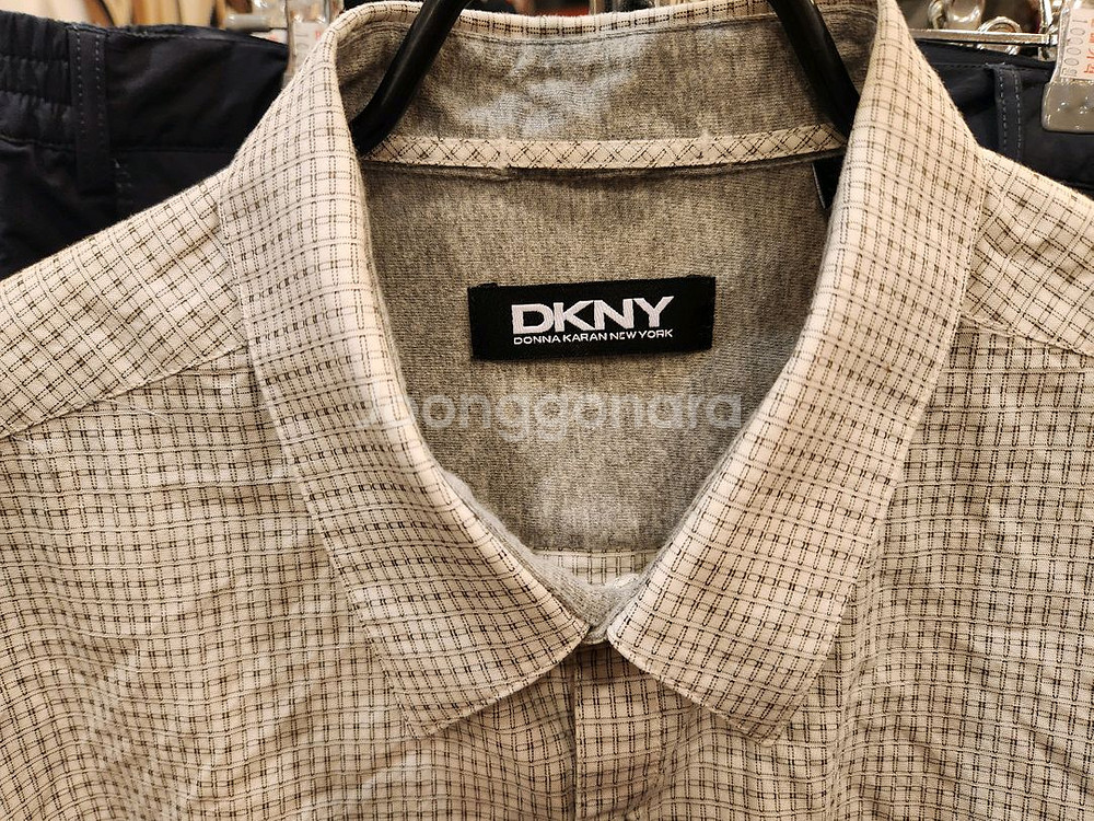 DKNY 남성 체크 셔츠--1