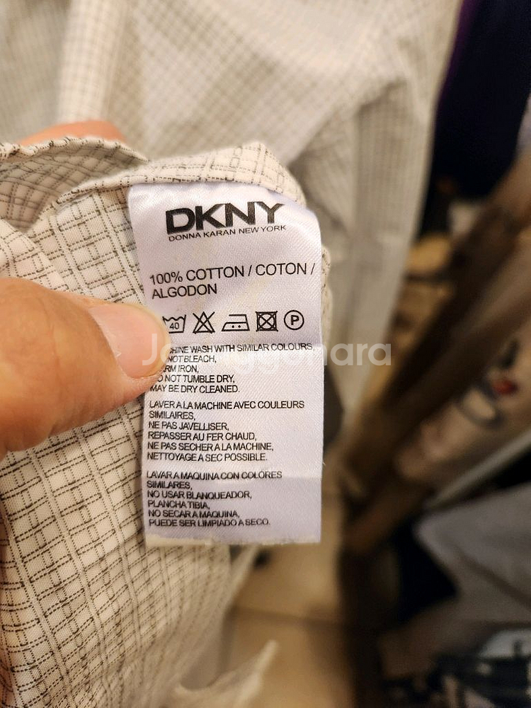 DKNY 남성 체크 셔츠--6
