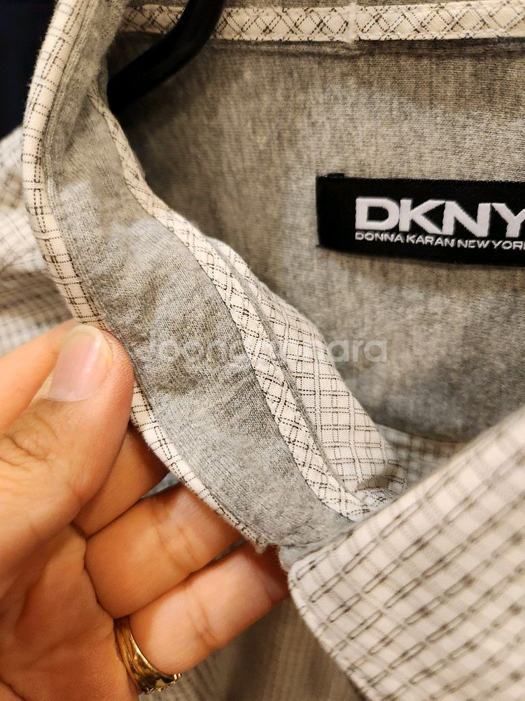 DKNY 남성 체크 셔츠--5