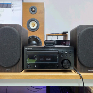 데논 RCD-M41&북쉘프스피커&액티브서브우퍼
