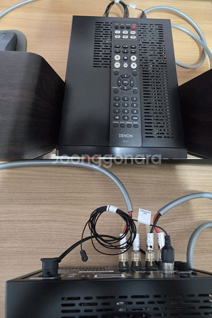 데논 RCD-M41&북쉘프스피커&액티브서브우퍼--1