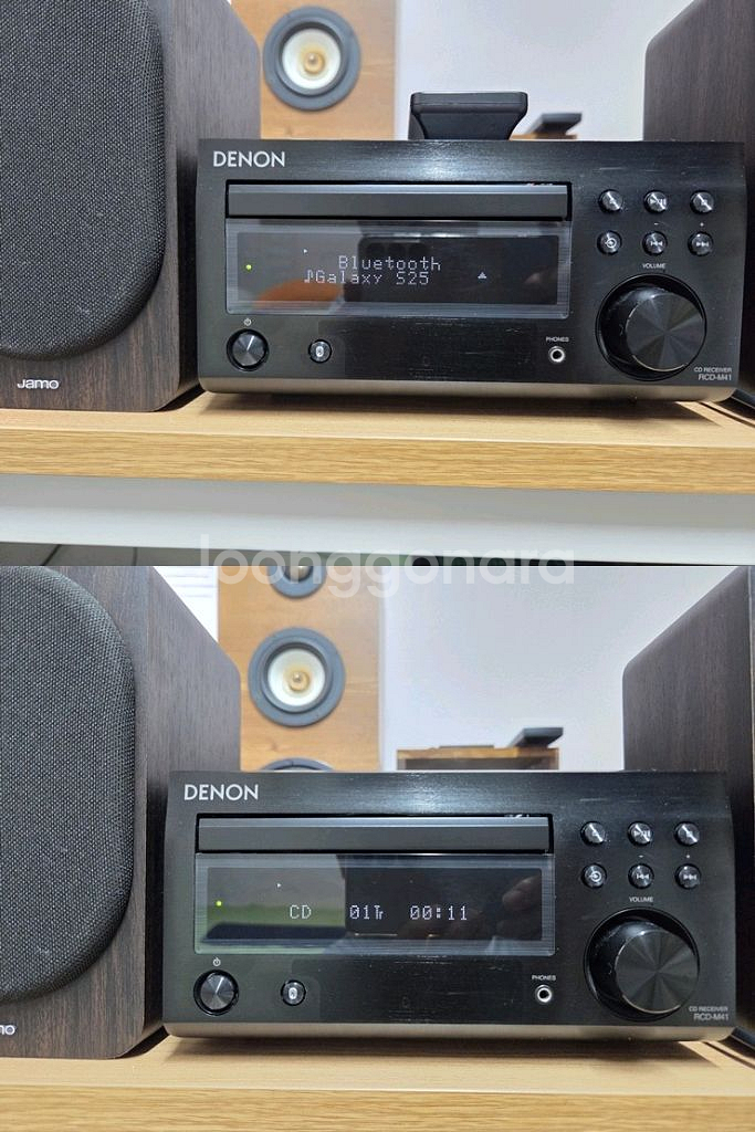 데논 RCD-M41&북쉘프스피커&액티브서브우퍼--2