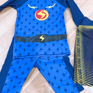 아동 수영복 번개맨 수영모 포함