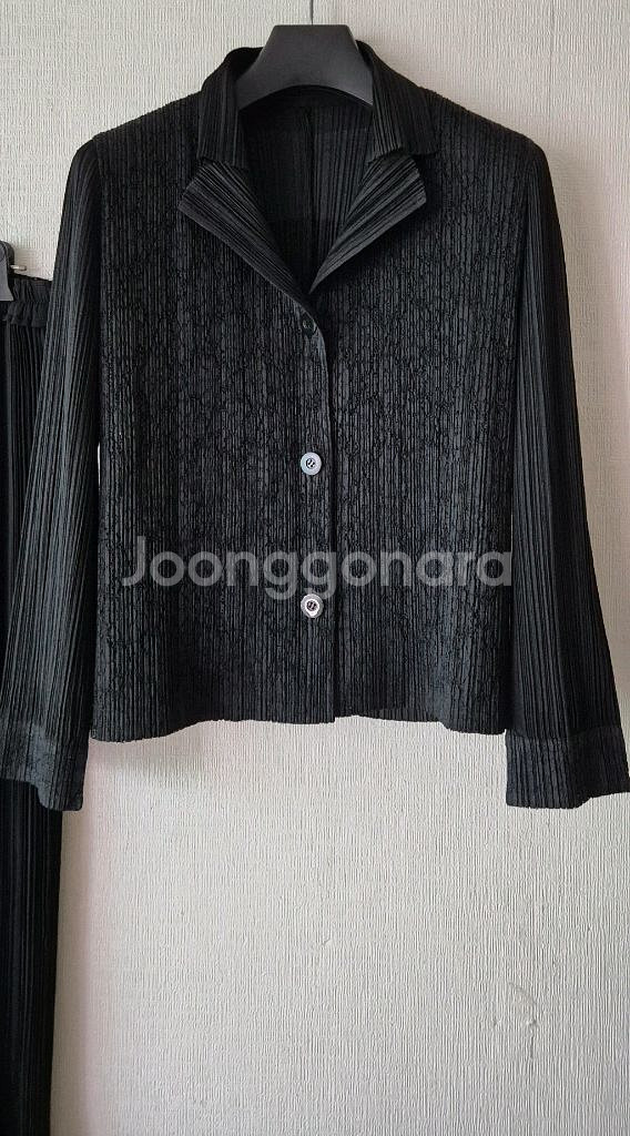 이세이미야케 플리츠플리즈자켓+일제양면롱스커트외--1