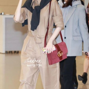 (Lvir) 손나은 르비에르 코튼 점프 수트 베이지 한