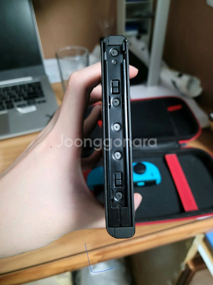 닌텐도 스위치 배터리개선판 본체+조이콘(미국판)--8