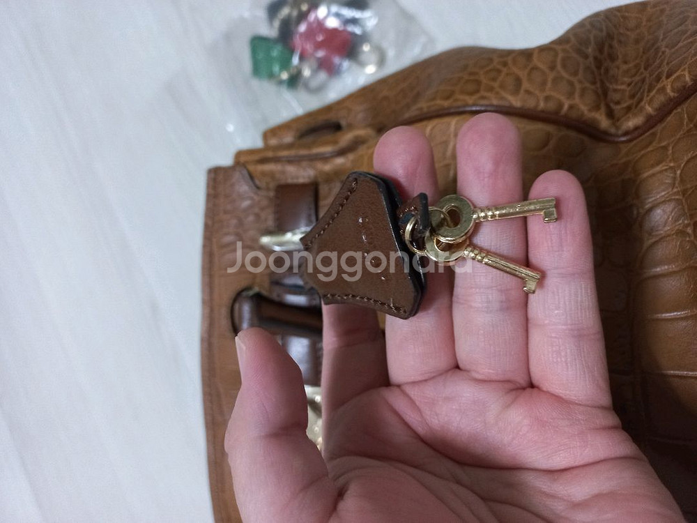 가죽 크로커다일 토트백,가죽 토트백,소가죽버킨백,브라운--6