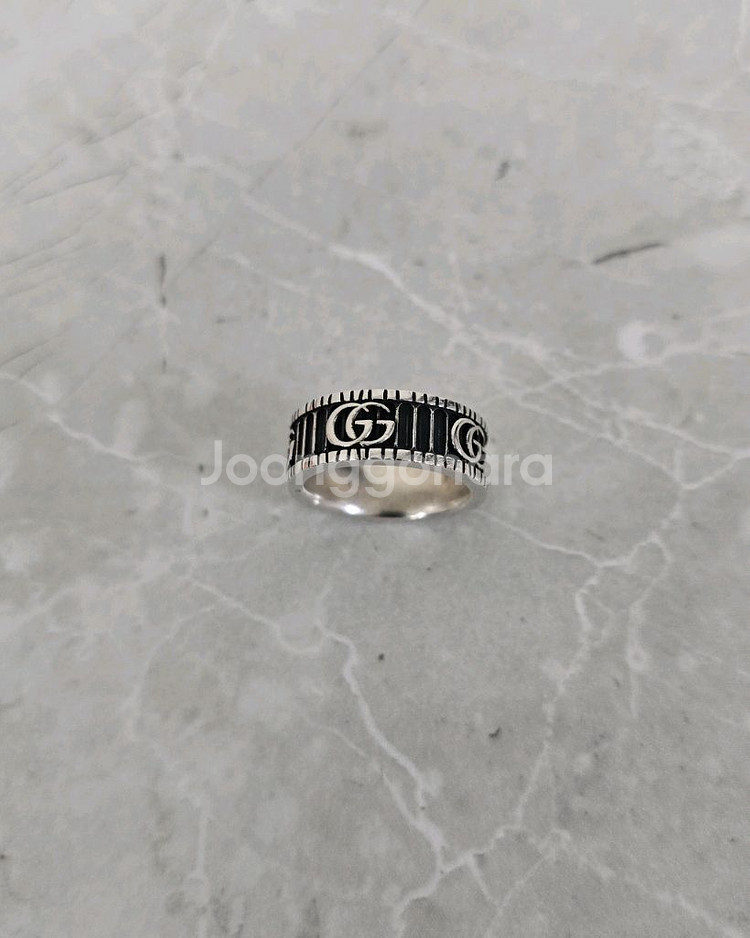 구찌 GG 마몬트 더블 G 링 반지 16호--2