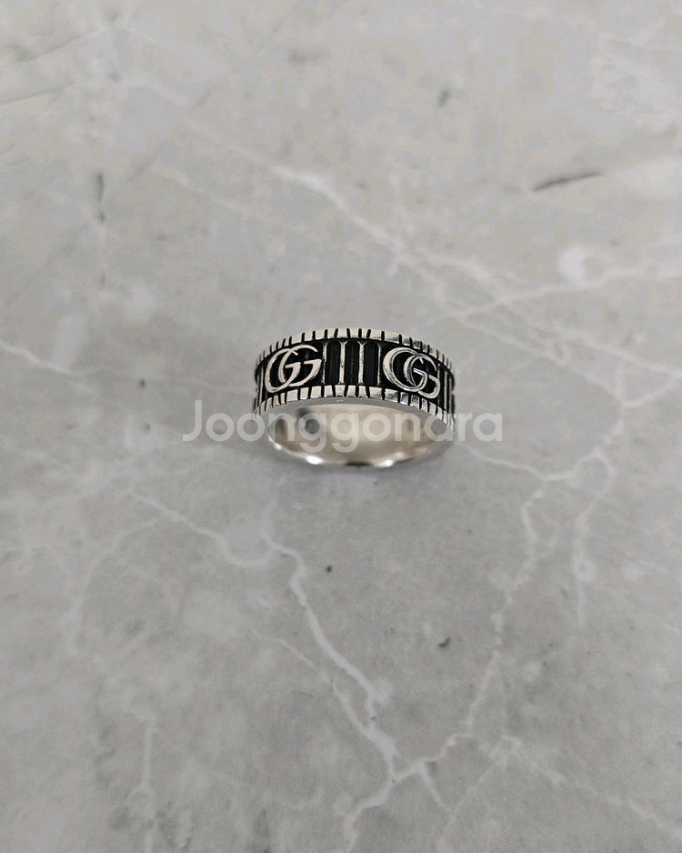구찌 GG 마몬트 더블 G 링 반지 16호--1