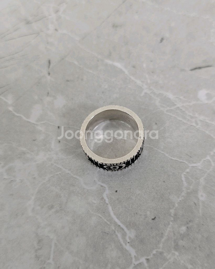 구찌 GG 마몬트 더블 G 링 반지 16호--4