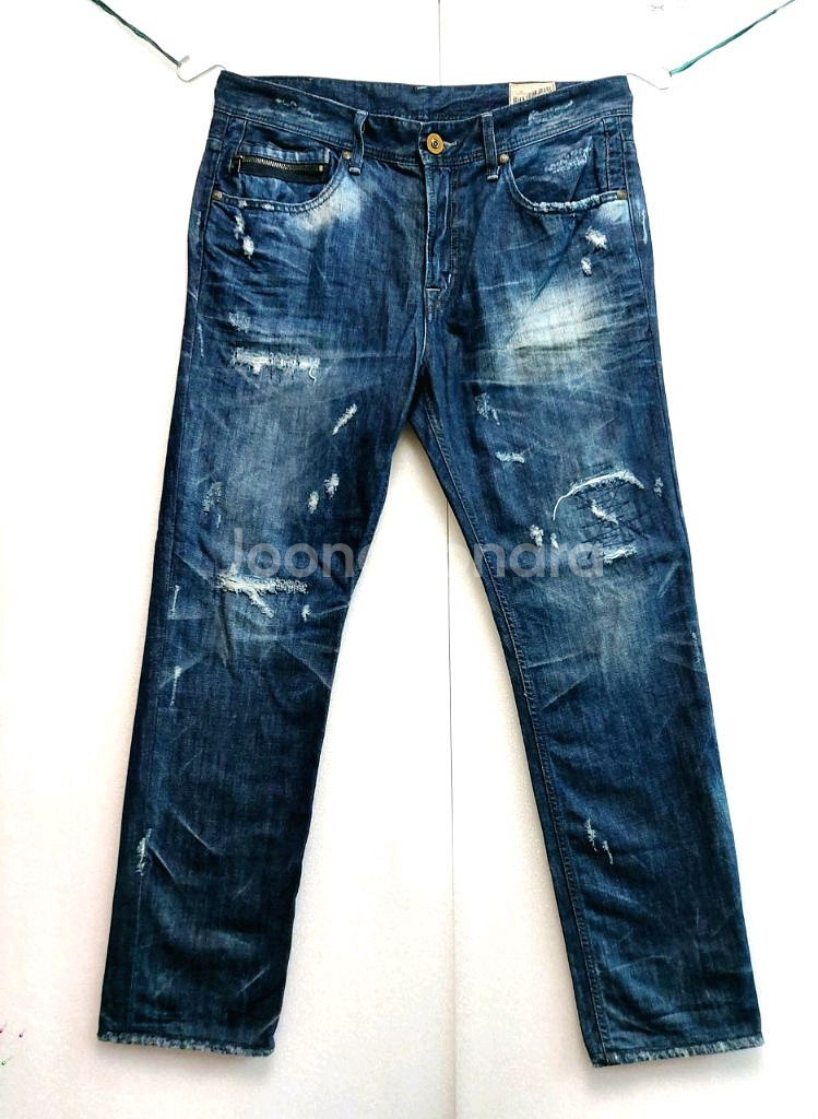 버커루 남성청바지34-36 빈티지 워싱진--0
