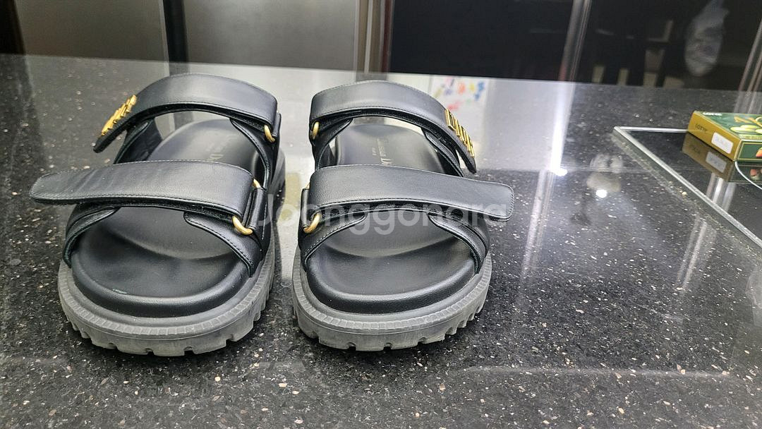 디올 디오락 슬리퍼 36사이즈--4