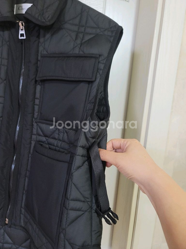 크리스챤 디올 퀼팅조끼--2