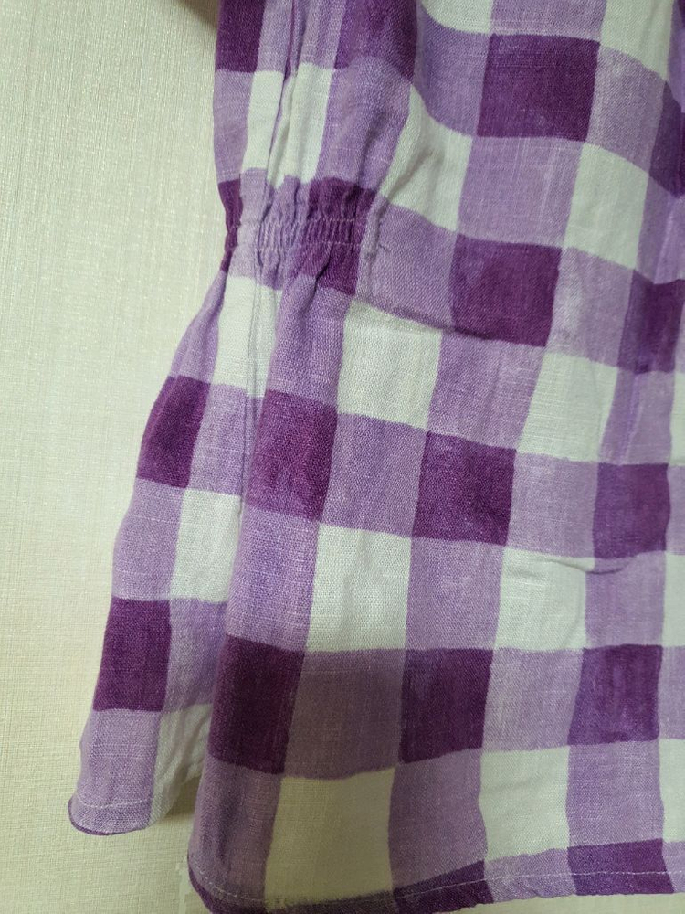 스카치앤소다 키즈 린넨 반팔 체크 셔츠--4