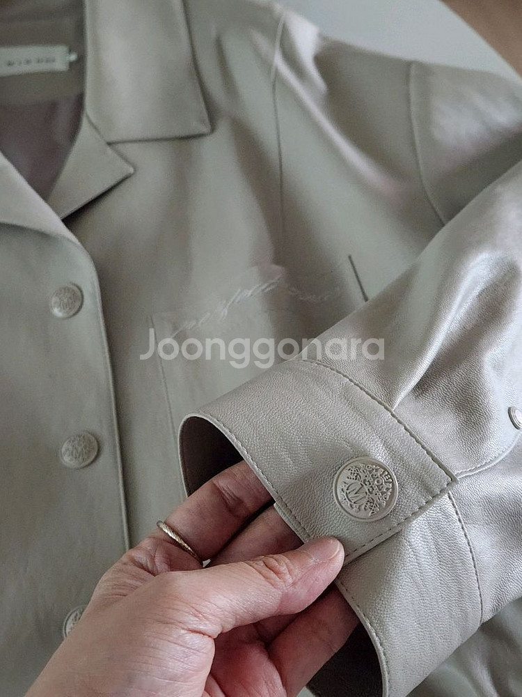 (새상품) 잇미샤 페이크레더 자켓--3