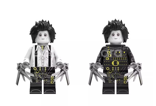 영화 가위손 미니피규어 2종 세트 레고호환 커스텀 미개--0