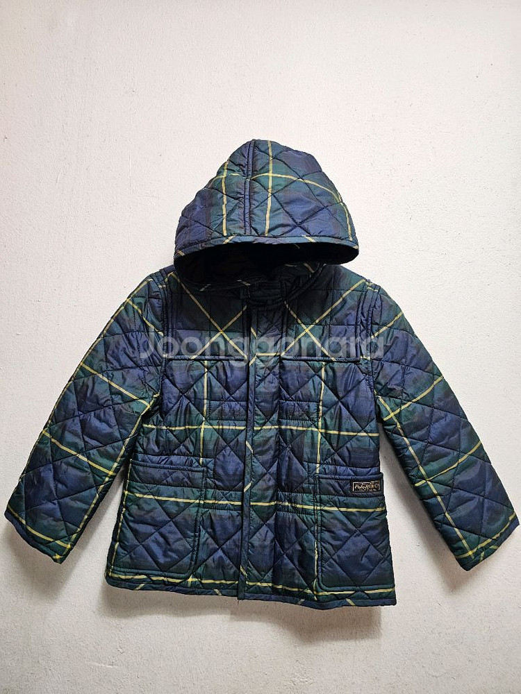 폴로 랄프로렌 키즈체크 퀼팅자켓 사이즈 M(8-10)--0
