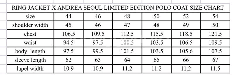 [48]링자켓 X 안드레아서울 폴로 코트 피크드 라펠--1