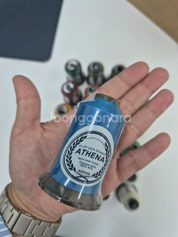아테나코아사 실 재봉실 미싱실 가정용미싱 실 고무실--1