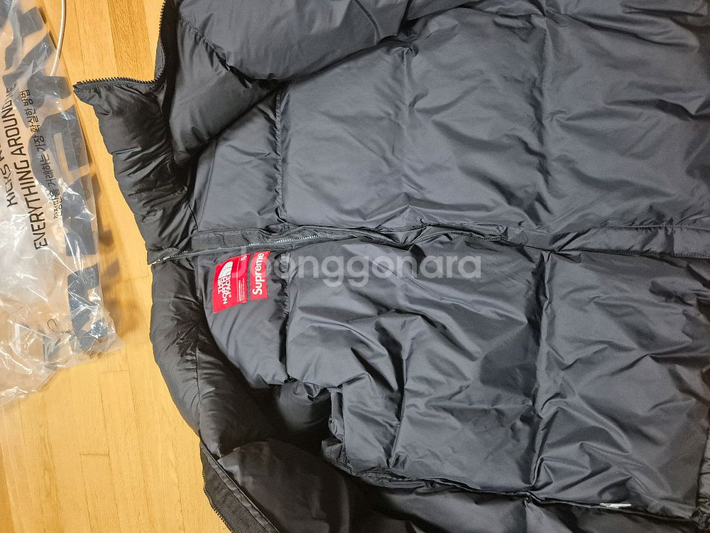 슈프림 노스페이스 스플릿 눕시 패딩 블랙 24SS XL--6
