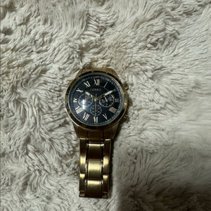 파슬(FOSSIL) 골드톤 크로노그래프 남성용 메탈시계