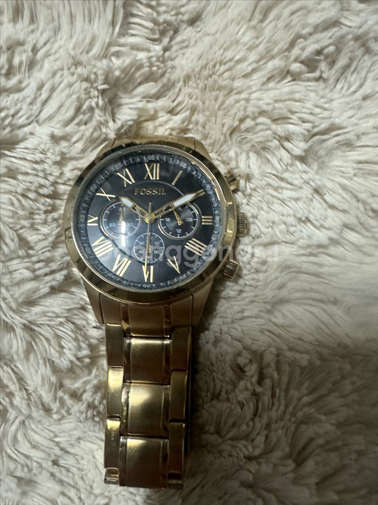파슬(FOSSIL) 골드톤 크로노그래프 남성용 메탈시계--1