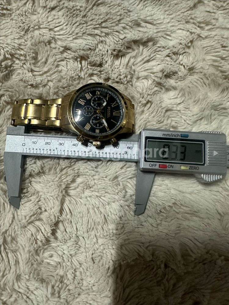 파슬(FOSSIL) 골드톤 크로노그래프 남성용 메탈시계--7