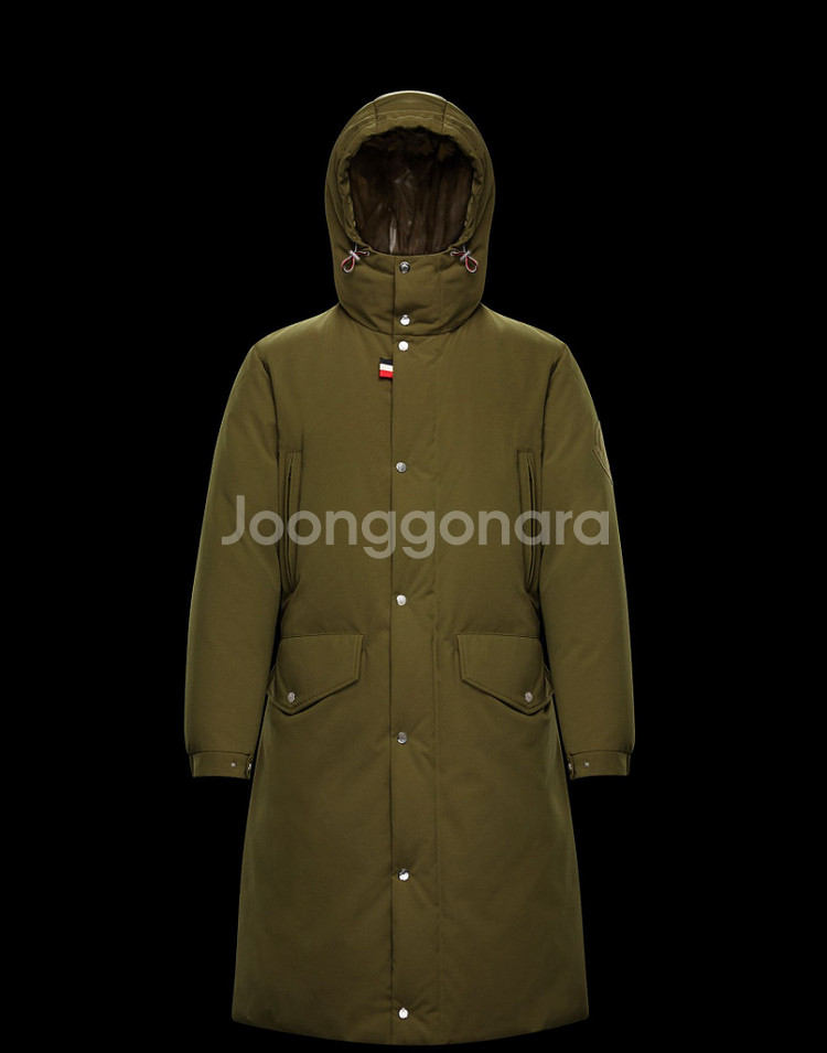 [3] 몽클레어 x 발렉스트라 카키 남성 롱 패딩 자켓--8