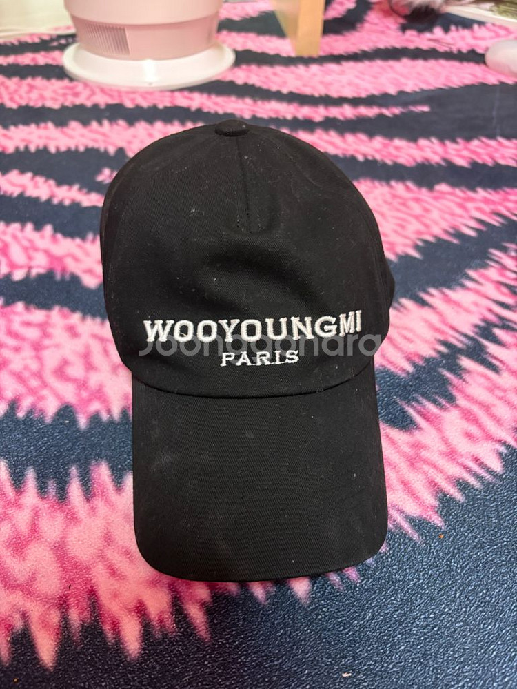 우영미 볼캡 모자 블랙--0