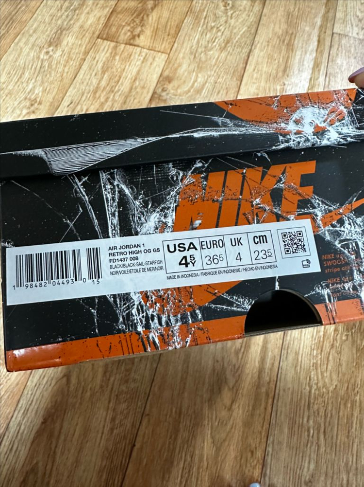 에어 조던 1 레트로 하이 OG 쉐터드 백보드 (GS) 이미지