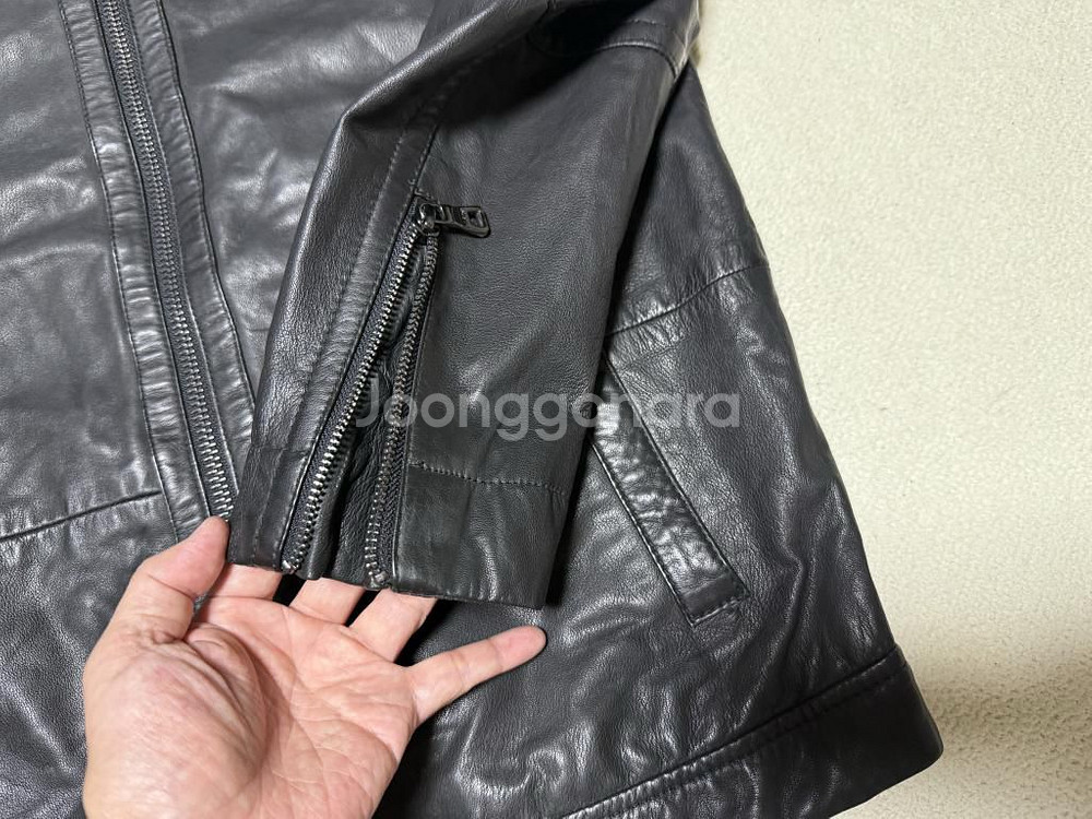 타미힐피거 양가죽 자켓 남성용 95사이즈--4